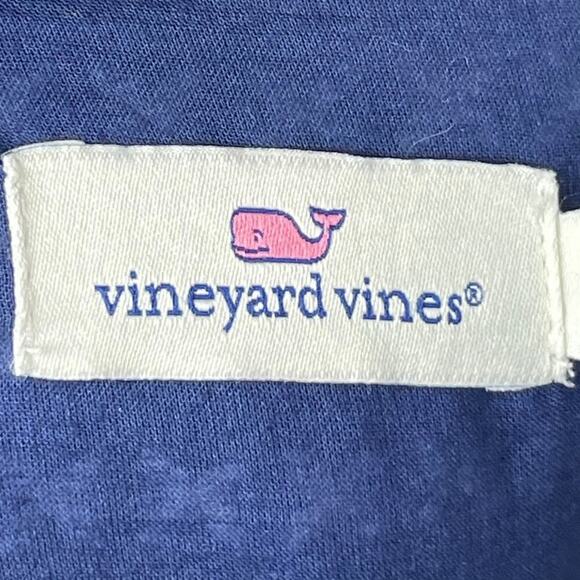 Vineyard Vines Size 6 Blue Sheath Embellished Beaded Trim - Picture 7 of 9
